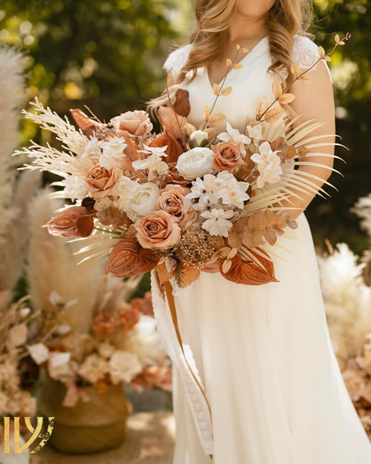 گل های فصلی برای دسته گل عروس