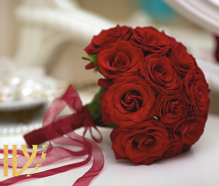 دسته گل رز